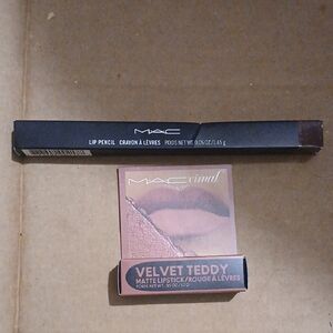 MAC Cosmetics Velvet Teddy Lipstick and Lip Pencil Set
